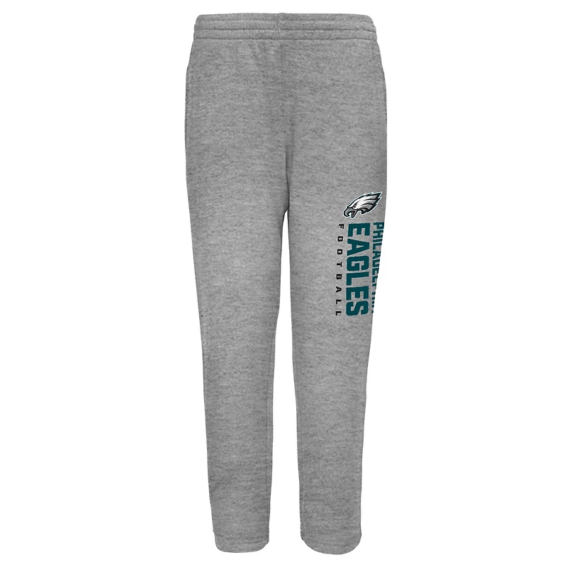 Toddler Outerstuff  Heather Gray Philadelphia Eagles Crewneck Sweatshirt & Pants Set