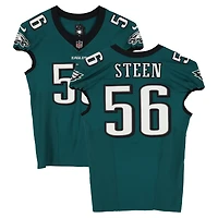 Tyler Steen Philadelphia Eagles Game-Used #56 Midnight Green Jersey vs. Tampa Bay Buccaneers on September 28, 2025
