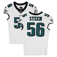 Maillot blanc n° 56 porté par Tyler Steen (Philadelphia Eagles) lors du match contre les Los Angeles Rams le 21 septembre 2025