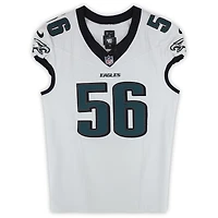 Tyler Steen Philadelphia Eagles Game-Used #56 White Nike Jersey from Multiple Games During the 2024 NFL Season