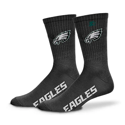 Chaussettes unisexes Starter noires en satin des Philadelphia Eagles