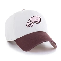 Casquette unisexe ajustable '47 Stone/Bordeaux Philadelphia Eagles Love Letter Clean Up