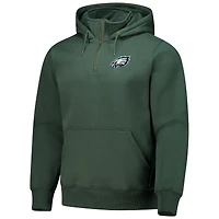 Unisex Dunbrooke  Green Philadelphia Eagles Defender Quarter-Zip Hoodie