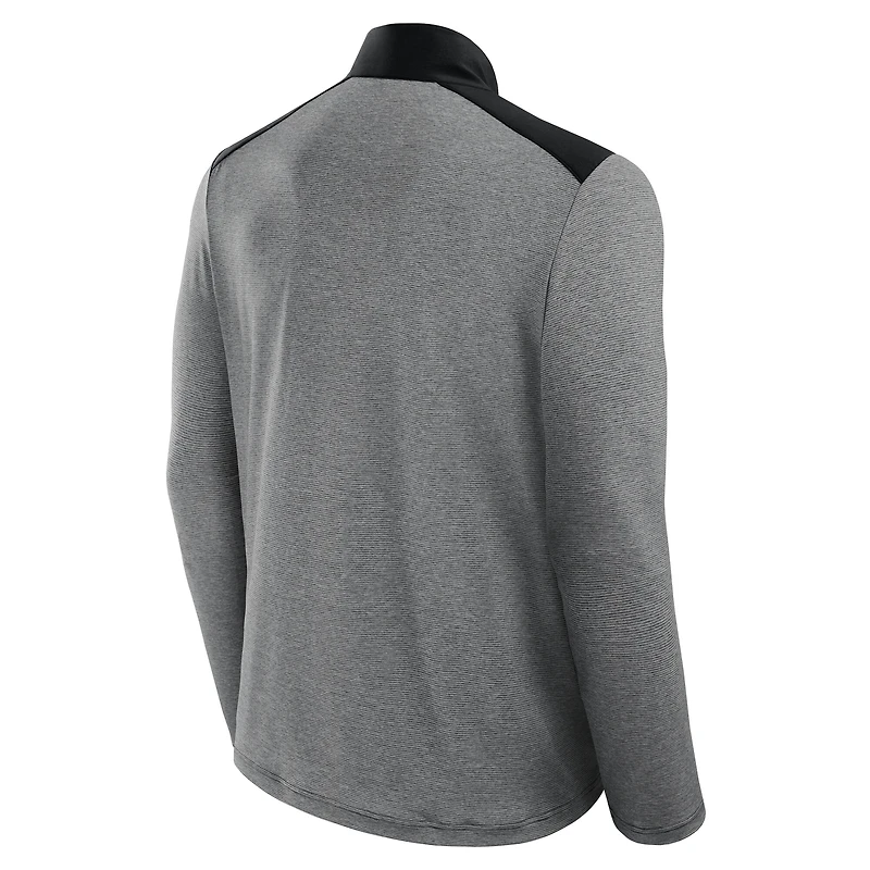 Unisex Fanatics Black/Heather Gray Philadelphia Eagles Front Office Tonal Full-Zip Jacket