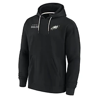 Sweat à capuche unisexe en polaire super douce noir Philadelphia Eagles Elements Fanatics