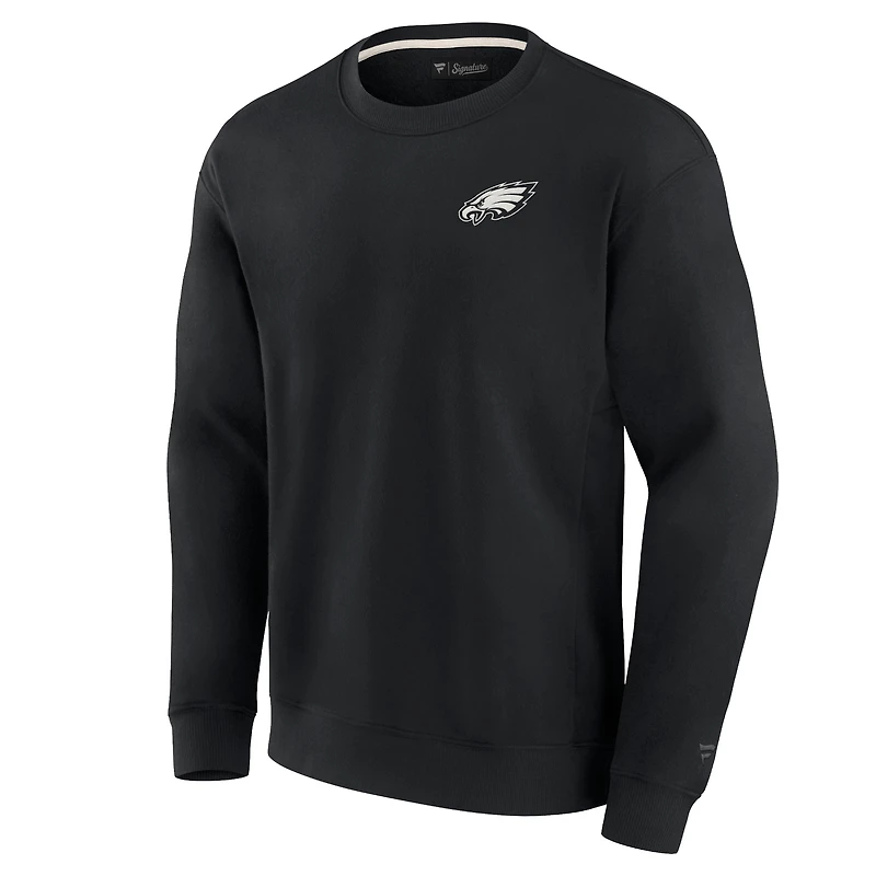 Unisex Fanatics Black Philadelphia Eagles Elements Super Soft Pullover Sweatshirt