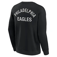 Unisex Fanatics Black Philadelphia Eagles Elements Super Soft Pullover Sweatshirt