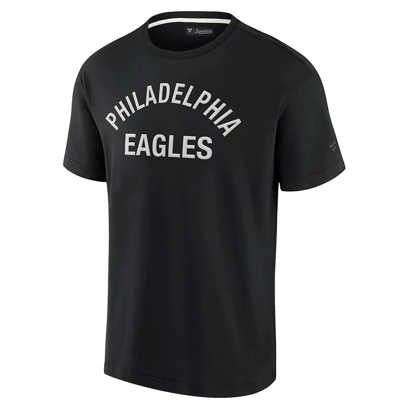 T-shirt unisexe fanatiques noir à manches courtes Philadelphia Eagles Elements super doux