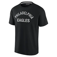 T-shirt unisexe fanatiques noir à manches courtes Philadelphia Eagles Elements super doux