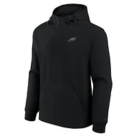 Unisex Fanatics Black Philadelphia Eagles Front Office Tonal Tri-Blend Pullover Hoodie