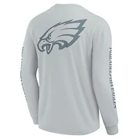 T-shirt unisexe gris à manches longues Elements Strive des Philadelphia Eagles