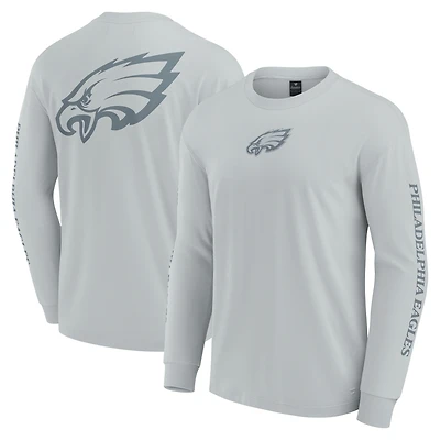 T-shirt unisexe gris à manches longues Elements Strive des Philadelphia Eagles
