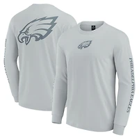 T-shirt unisexe gris à manches longues Elements Strive des Philadelphia Eagles