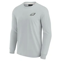 Unisex Fanatics Gray Philadelphia Eagles Elements Super Soft Long Sleeve T-Shirt