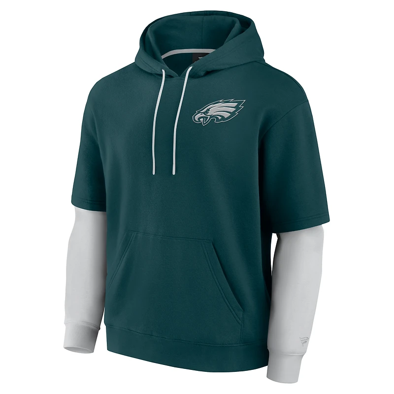 Sweat à capuche unisexe Fanatics Green Philadelphia Eagles Sleek Elements