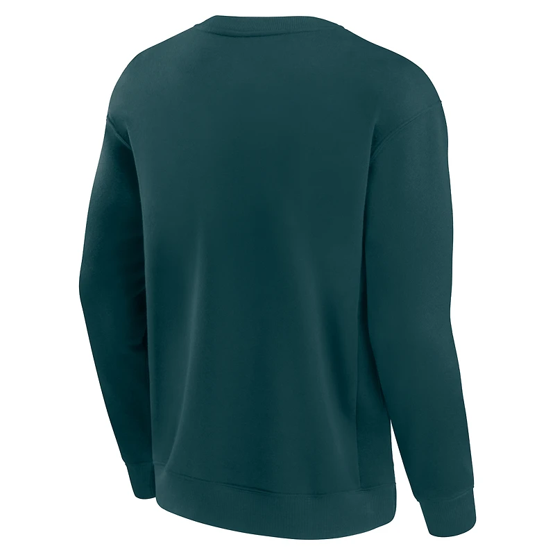 Unisex Fanatics Midnight Green Philadelphia Eagles Elements Unlimited Fleece Pullover Sweatshirt
