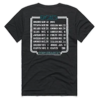 Unisex Homage Charcoal Philadelphia Eagles 2026 NFL Schedule Queen Tri-Blend T-Shirt