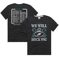 T-shirt unisexe Hommage Charcoal Philadelphia Eagles 2026 NFL Calendar Queen Tri-Blend