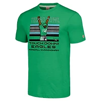Unisex Homage Randall Cunningham Kelly Green Philadelphia Eagles Tecmo Bowl Retired Player Graphic Tri-Blend T-Shirt
