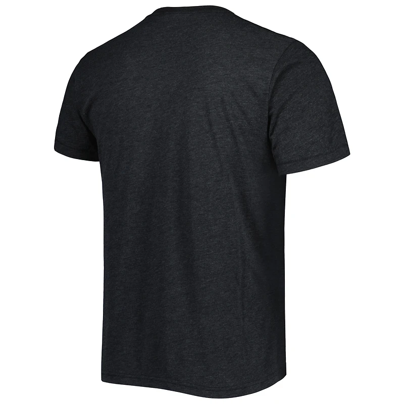 Unisex Homage Reggie White Heather Black Philadelphia Eagles  Caricature Retired Player Tri-Blend T-Shirt