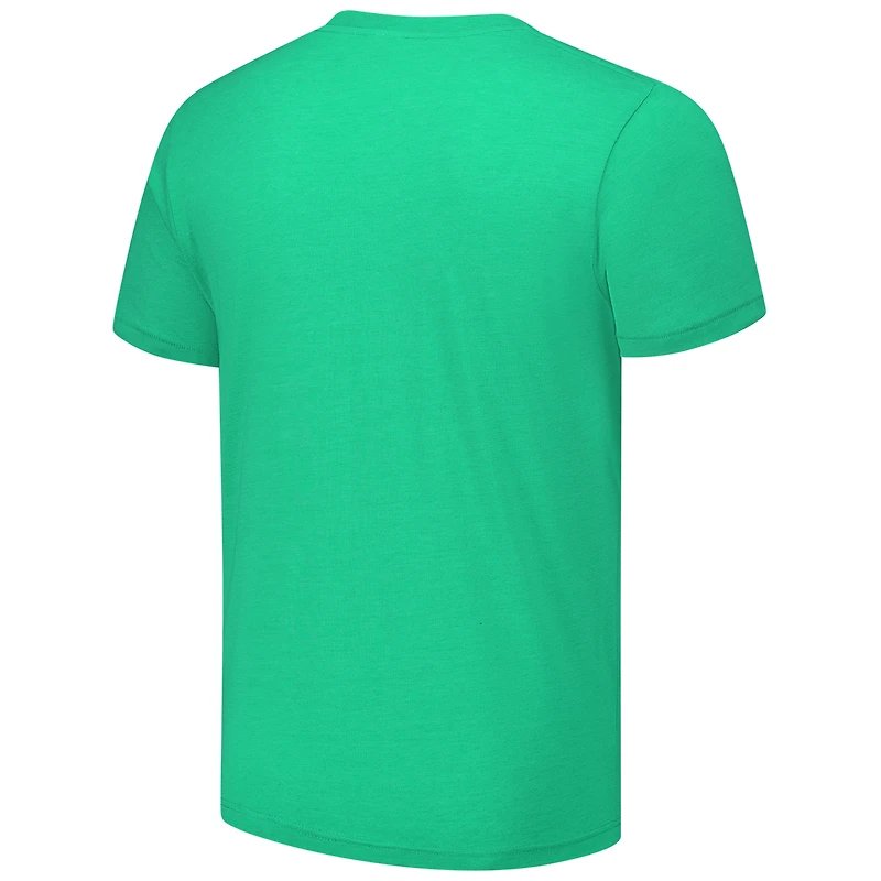 Unisex Homage Saquon Barkley Heathered Kelly Green Philadelphia Eagles NFL Blitz Player Tri-Blend T-Shirt