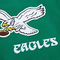 Unisex Mitchell & Ness Kelly Green Philadelphia Eagles Varsity Team Full-Snap Jacket