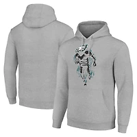 Sweat à capuche unisexe gris chiné avec logo des Philadelphia Eagles