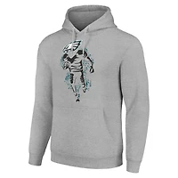 Sweat à capuche unisexe gris chiné avec logo des Philadelphia Eagles