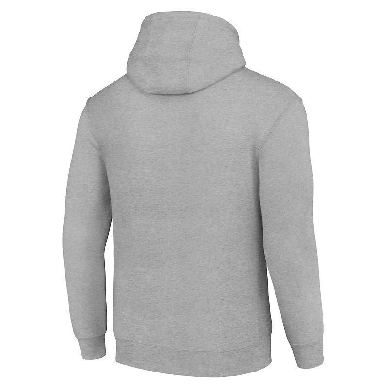 Sweat à capuche unisexe gris chiné avec logo des Philadelphia Eagles