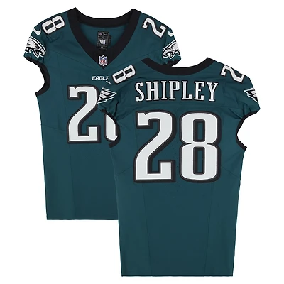Will Shipley Philadelphia Eagles Game-Used #28 Midnight Green Nike Jersey vs. Cincinnati Bengals on October 27, 2024
