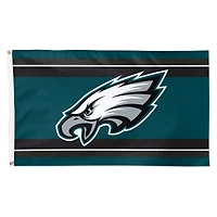 WinCraft Philadelphia Eagles 3' x 5' Drapeau de luxe unilatéral à rayures horizontales