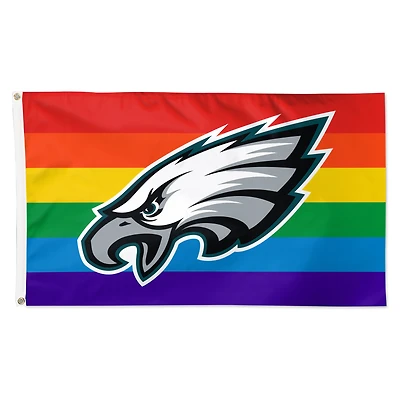 WinCraft Philadelphie Eagles 3' x 5' Pride Deluxe Drapeau 1 face