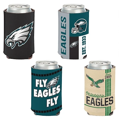 Ensemble de 4 refroidisseurs de canettes WinCraft Philadelphia Eagles de 355 ml