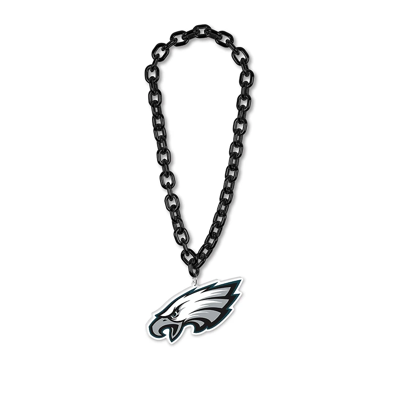 Collier en plastique avec logo à grande chaîne WinCraft Philadelphia Eagles