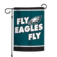 WinCraft Philadelphia Eagles Drapeau de jardin double face avec slogan de l'équipe 12 po x 18 po