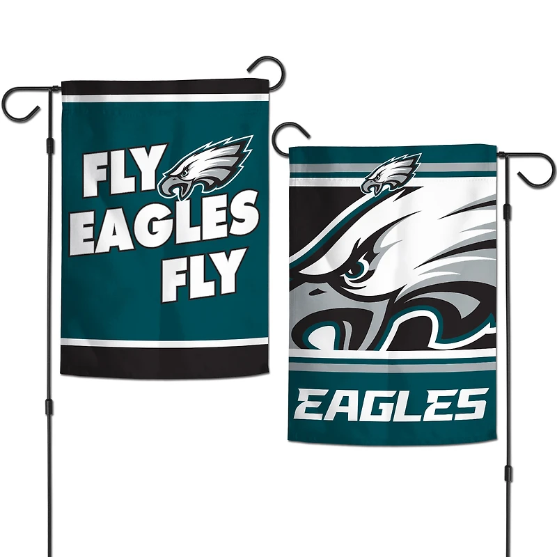WinCraft Philadelphia Eagles Drapeau de jardin double face avec slogan de l'équipe 12 po x 18 po
