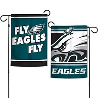 WinCraft Philadelphia Eagles Drapeau de jardin double face avec slogan de l'équipe 12 po x 18 po