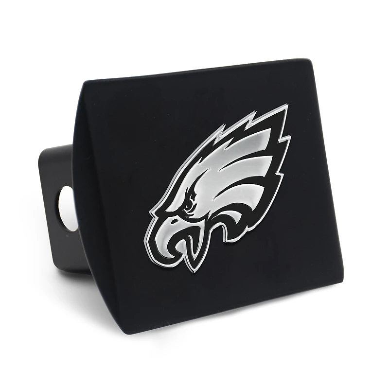 Housse d'attelage WinCraft Premium en métal chromé avec logo des Philadelphia Eagles