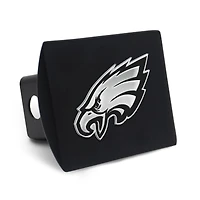 Housse d'attelage WinCraft Premium en métal chromé avec logo des Philadelphia Eagles