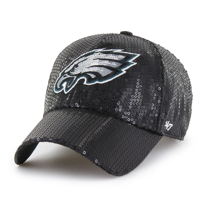 Casquette ajustable Dazzle Clean Up noire '47 des Eagles de Philadelphie pour femme
