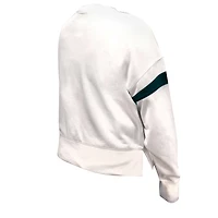 Women's Fanatics  White Philadelphia Eagles Plus Fleece Pullover Sweatshirt