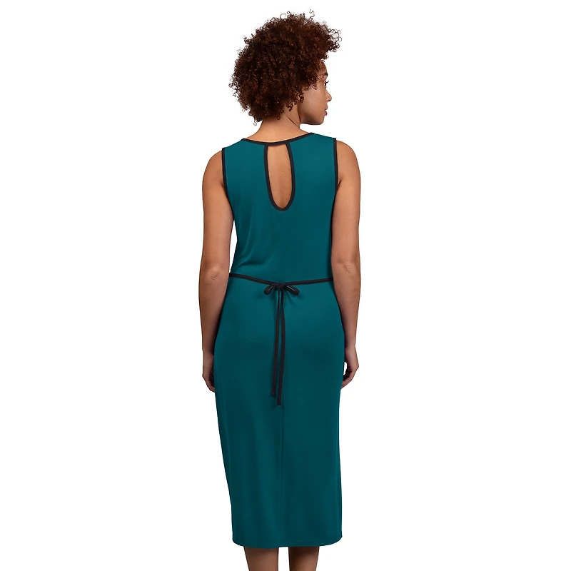 Robe longue G-III 4Her par Carl Banks pour femme, vert nuit, Philadelphia Eagles Center Field