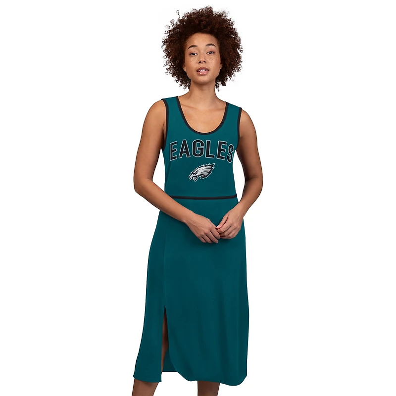 Women's G-III 4Her by Carl Banks  Midnight Green Philadelphia Eagles Center Field Maxi Dress