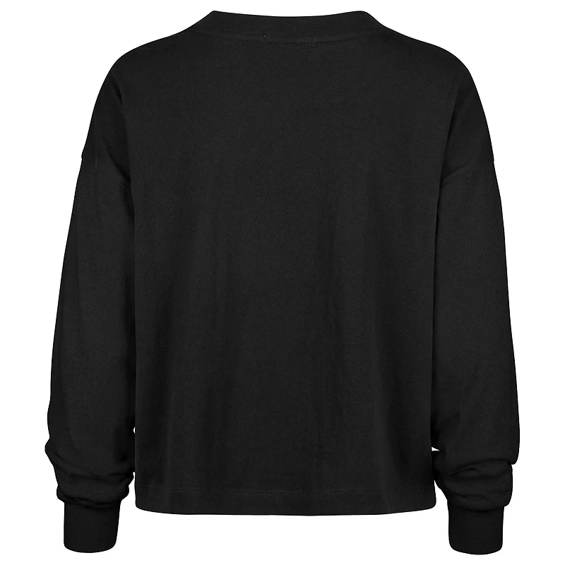 Women's '47 Black Philadelphia Eagles Plus Muse Sydney Long Sleeve T-Shirt