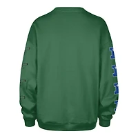 Women's '47  Kelly Green Philadelphia Eagles Go Big Oversized Pullover Sweatshirt