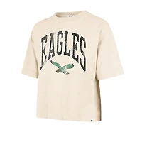 T-shirt court Philadelphia Eagles '47 Natural Mindi Slub pour femme