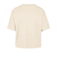 Women's '47  Natural Philadelphia Eagles Cropped Mindi Slub T-Shirt