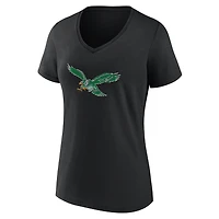 Women's Philadelphia Eagles Team Authentic Classic Personalized Name & Number V-Neck T-Shirt