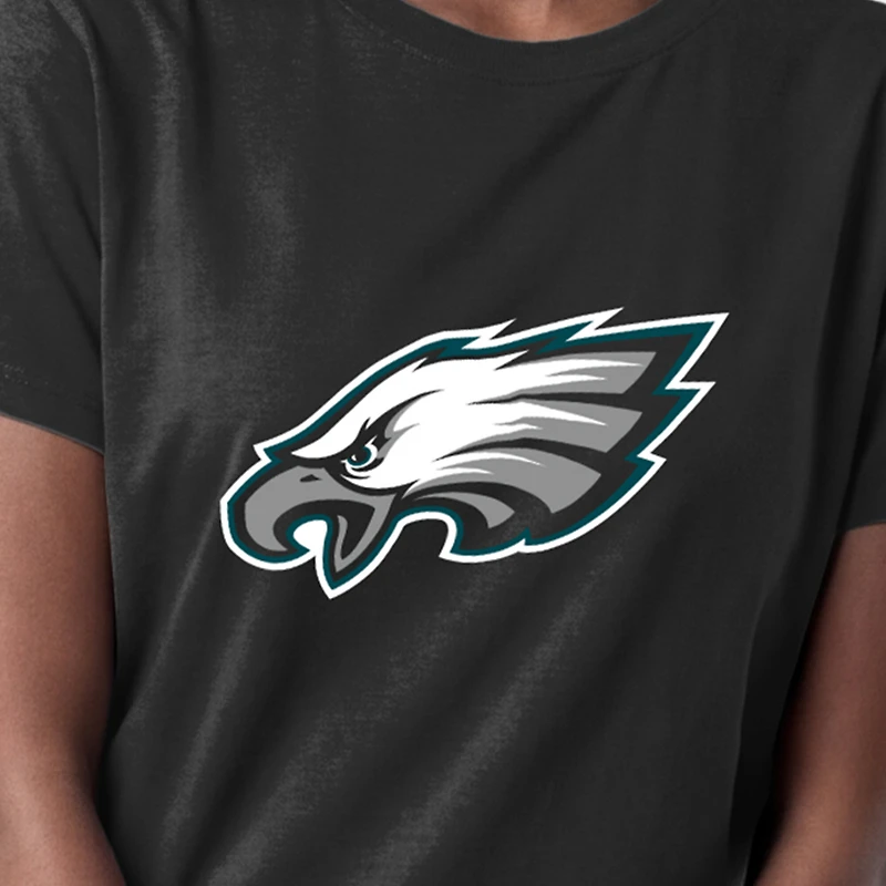 Women's Champion Black Philadelphia Eagles Logo T-Shirt