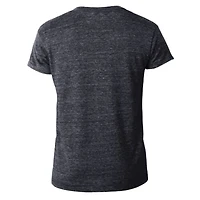 T-shirt à col en V noir Champion Philadelphia Eagles Triumph Tri-Blend pour femme